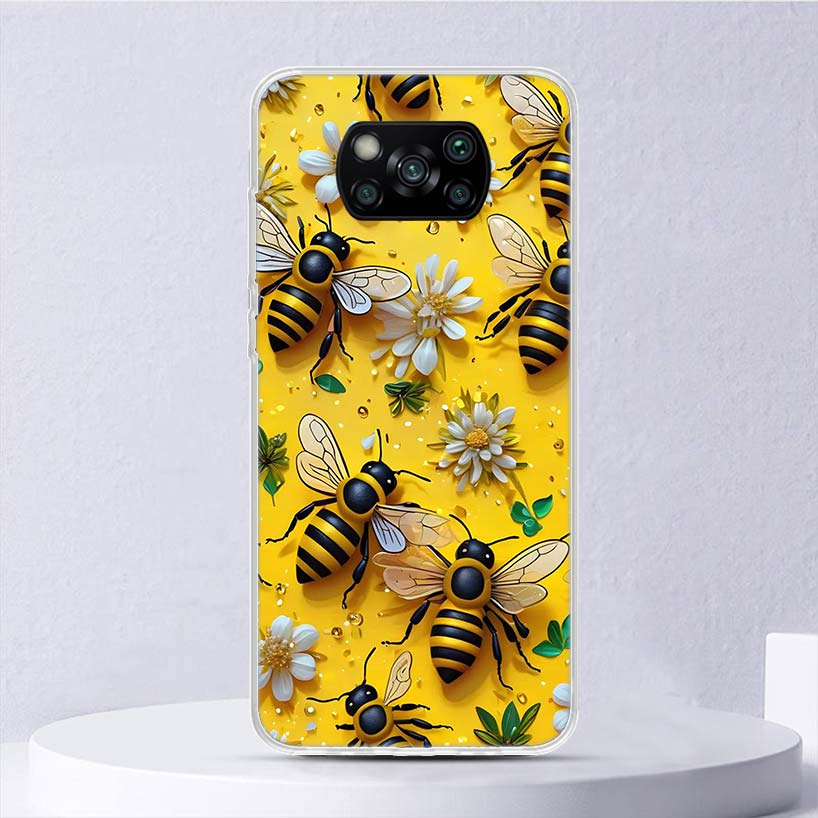 Bee Keeping Honey Animal Soft Case For Xiaomi Poco X7 X6 X5 X4 X3 Nfc F7 Ultra F6 F5 Pro Phone Cover F4 Gt F3 M5S M4 M3 M5 M6 Co