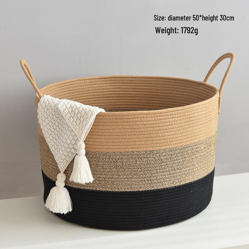 Woven Round Basket: Flower Pot, Storage, Home Decor, Laundry