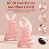 2Pcs Wide Tooth Body Meridian Massage Comb Plastic Acupuncture Therapy Anti-static Hair Comb for Blood Circulation