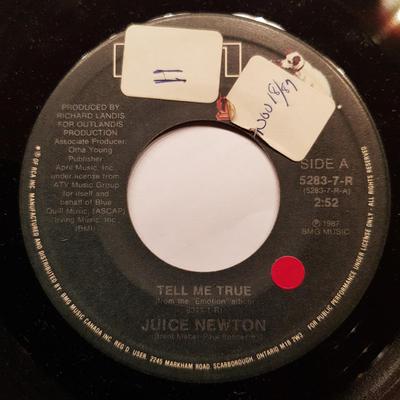 7-inch plaat JUICE NEWTON - Tell Me True / If I Didn't Love You 52837R RCA 1987 Canada Folk Gebruikt