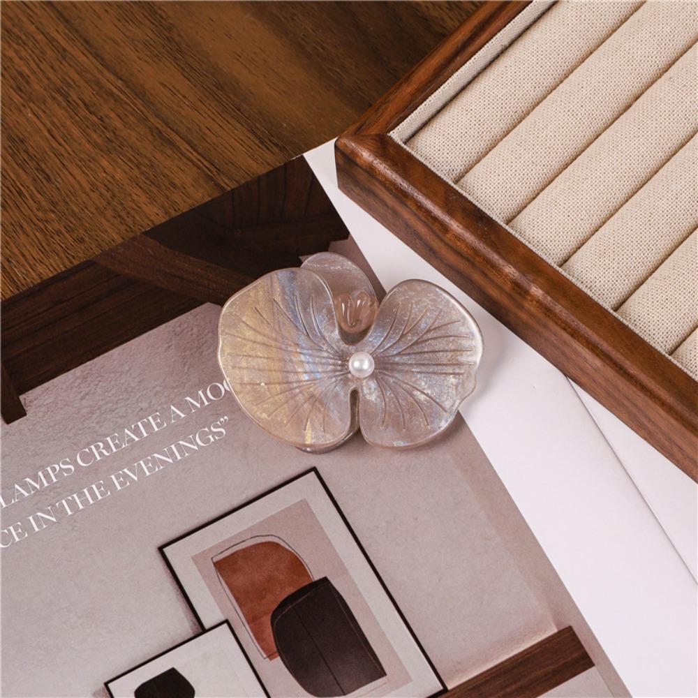 Korean Style Butterfly Orchid Hairpin Hair Rope Fresh Barrettes Flower Duckbill Clip  Decoration