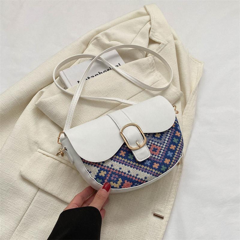 Trendy Black And Pink Saddle Bag For Women With Casual Street Style Charm