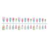 30Pcs 3D False Nails Pearl Flowers Nail Extensions New Almond Nail  Women Use