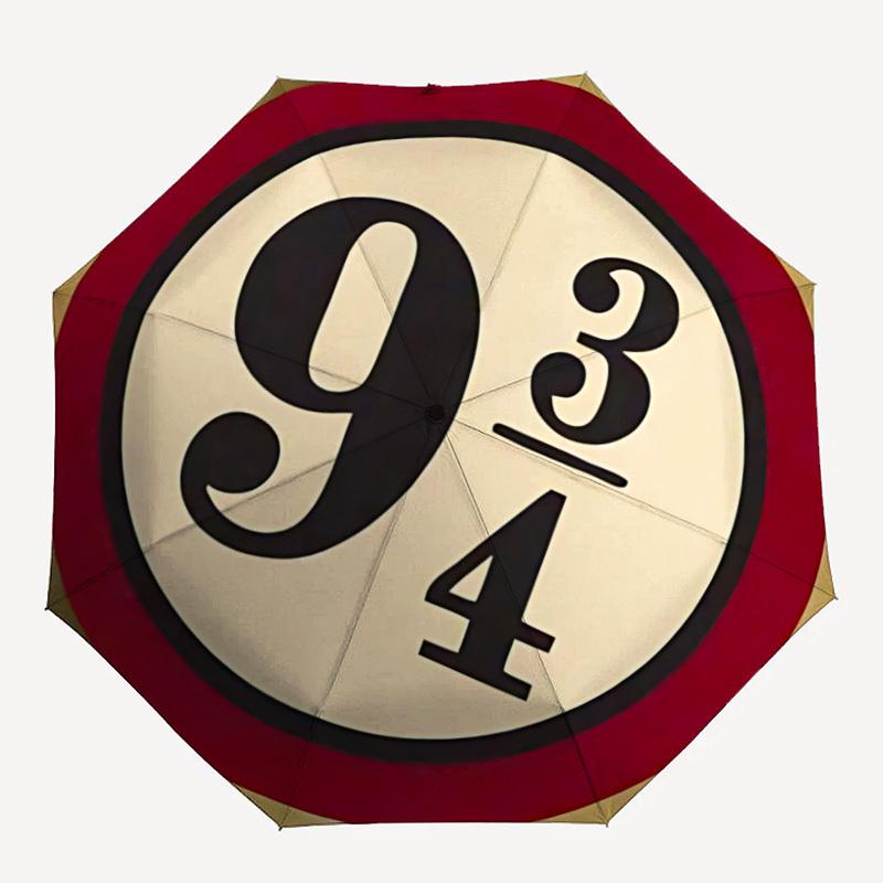 

Платформа Девять и Три Четверти Гарри Поттер Автоматический Открывающийся/Закрывающийся Зонт Складной Зонт, Портативный Компактный Идеальный Подарок на День Рождения, Рождество