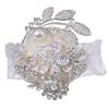 Elegant Pearls And Ribbon Wrist Flowers For Wedding Party Bridesmaids Groomsmen Bridal Showers Accessories