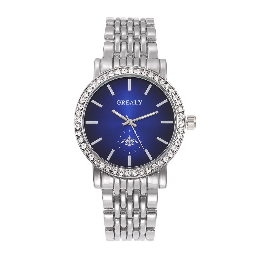 New Fashion Women Watches Casual Steel Band Wristwatch Scale Diamond Men Quartz Watch Stainless Steel Leisure Couple Watch Gift
