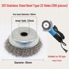 Jundingying 201 Stainless Steel 22-Hole Bowl Wire Brush