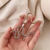 2pcs Modern Snake Form Hairpins Fashion Bangs Clip Retro Barrettes Jewelry Headwear Accessories Hair Styling Tool