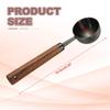 Uxcell Coffee Measuring Spoon, 4" X 0.7" 30ml Stainless Steel Coffee Scoop with Wooden Handle for Ground Coffee or Tea