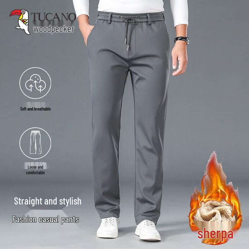 TUCANO Men s Winter Fleece-Lined Straight-Leg Casual Pants 5XL