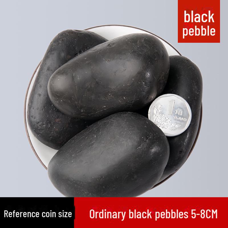 50 Catties Black Pebbles: Natural Rain Flower Stones for Courtyard and Garden Landscaping
