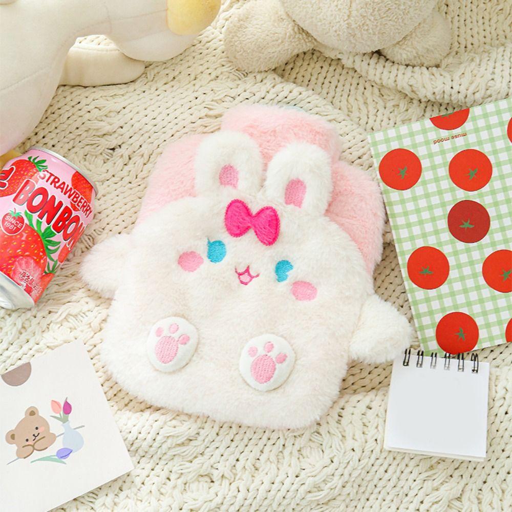 Leak-proof Cartoon Warm Water Bag Cute Water-filling Bottle Soft Hot Water Bottles  Hand and Feet