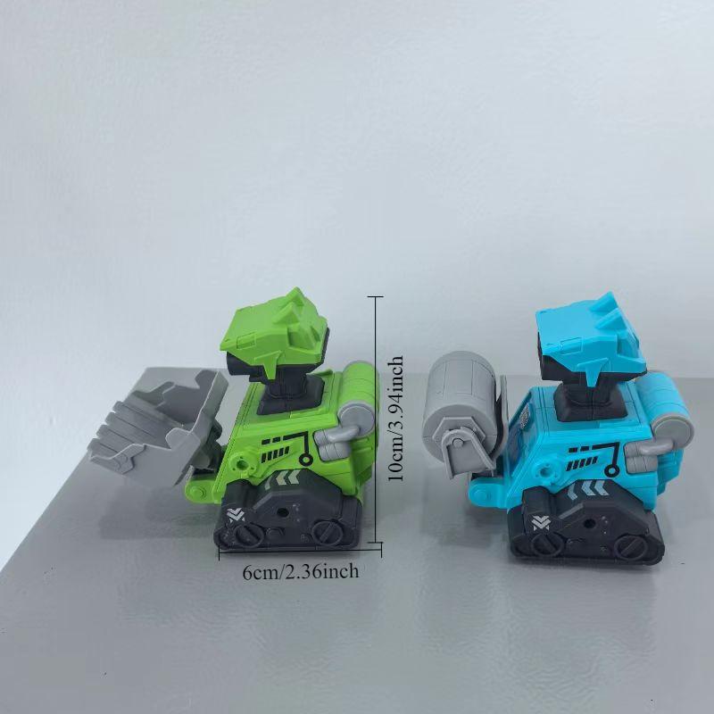 Colorful Engineering Robot Inertia Car Set of 4pcs One Set with Four Styles