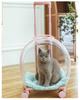 Přenosný průhledný přepravní box pro domácí mazlíčky: Víceúčelová cestovní taška pro kočky s velkou kapacitou