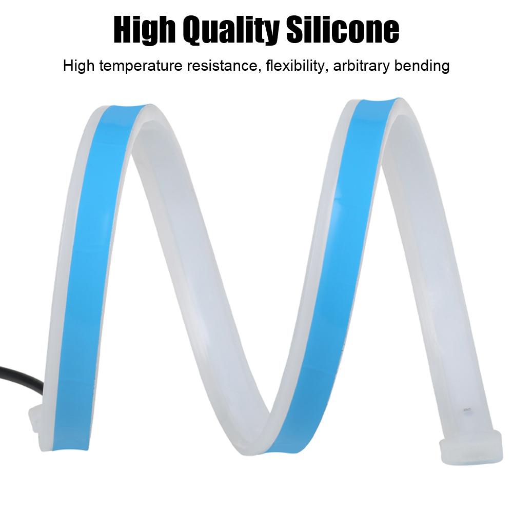 1 Pair Car Styling Car LED DRL Waterproof Flexible Brake Turn Signal Light Daytime Running Light Flow Auto Headlight Surface Decorative Lamp