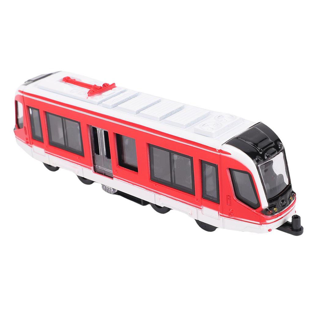 Toy Train Set Alloy Battery Powered Dual Ended Pull Back Lotomotive Train Model for Boys Girls