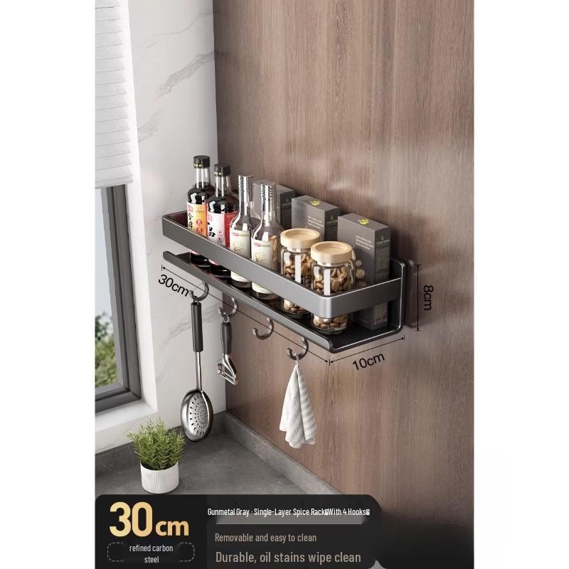 Yuzhuxun Punch-Free Wall-Mounted Kitchen Organizer Rack