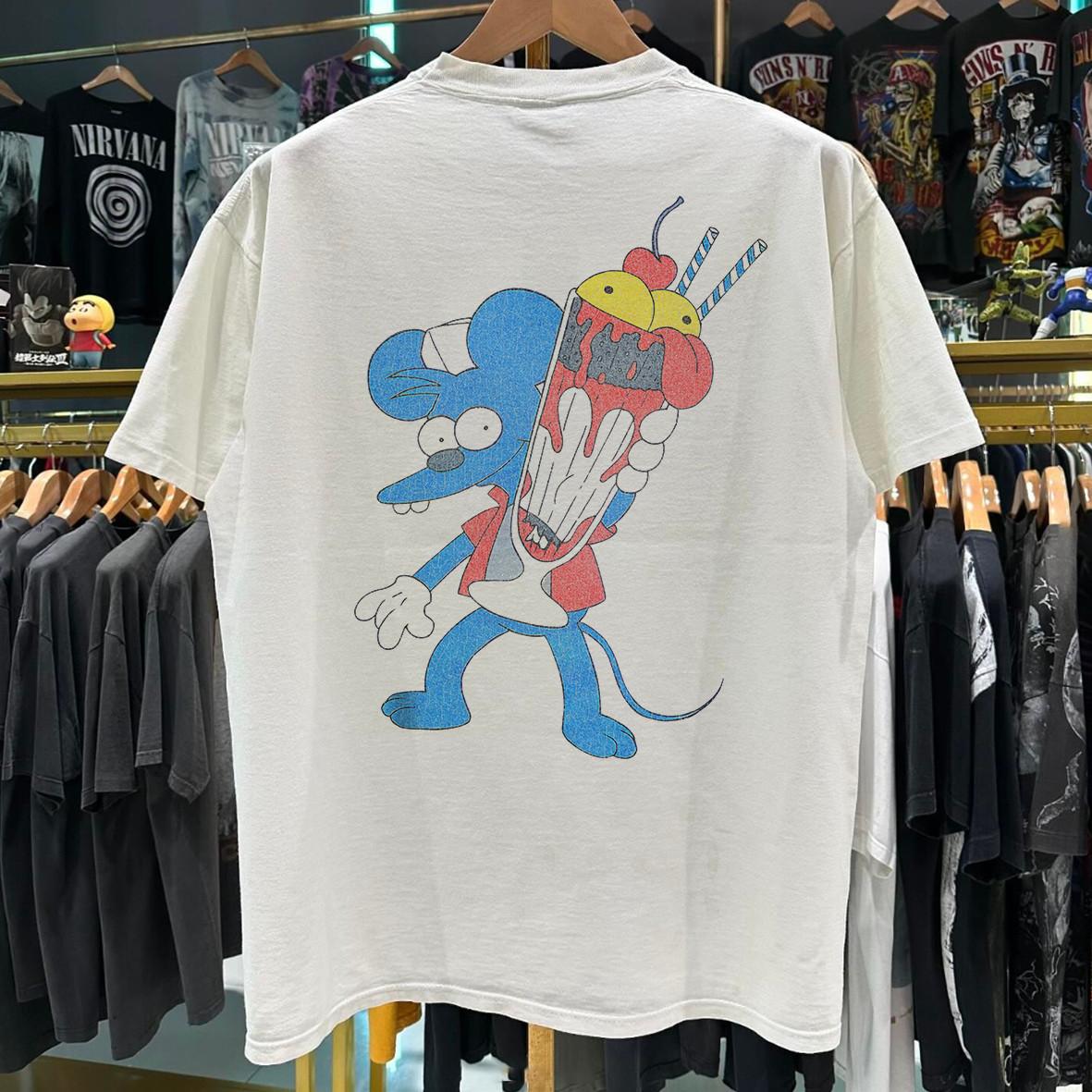 1994 Itchy & Scratchy  The Meat Grinder  Promo T-Shirt White XXL M