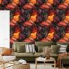 Ink Wallpaper Burgundy, Red and Rust for Living Room and Bedroom 50x1000