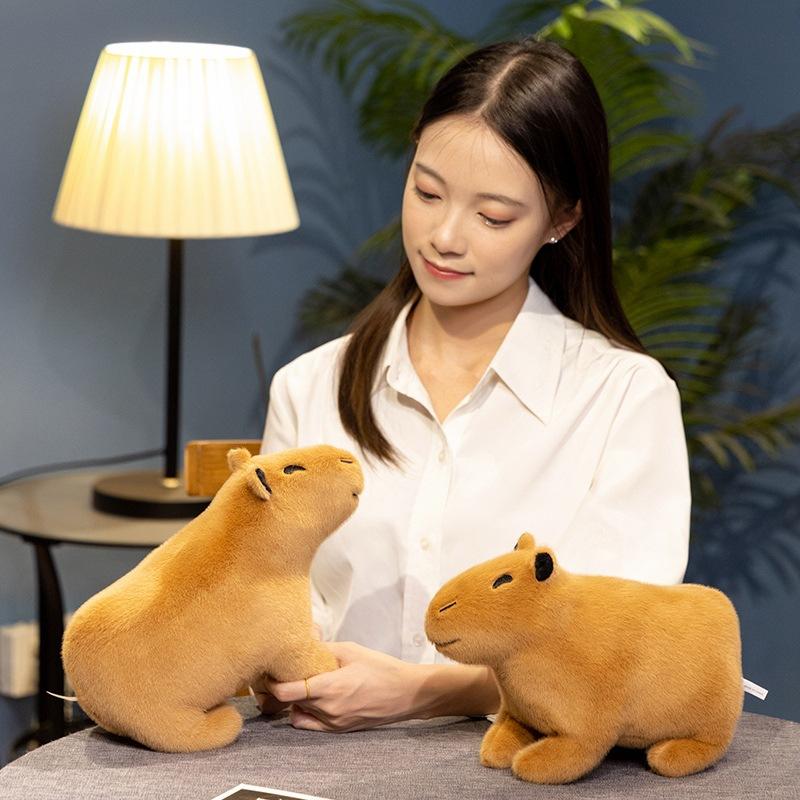 Cute Simulation Capybara Doll Plush Toy Cute Kapibara Capybara Doll Children Soothing Doll
