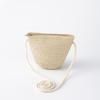Handmade Woven Girl Flower Straw Bag Coin Purse Zipper Kid Messenger Bags Photo Props Storage Basket Crossbody Handbag