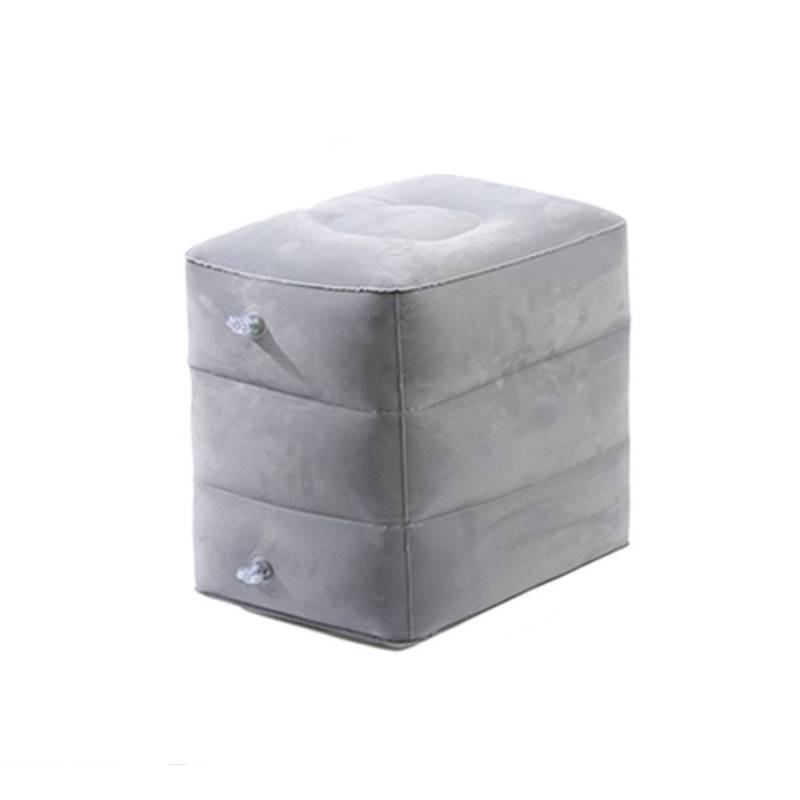 Comfortable Multi-layer Inflatable Foot Stool High-quality Plush Adjustable Footrest For Travel