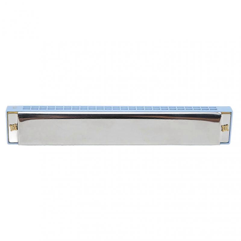 Harmonica 24 Holes Key of C Mouth Organ Tremolo Instrument Toy for Beginner Kid Adult