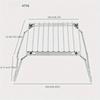 1Pc Outdoor Portable Barbecue Grill Mini Stainless Steel Folding Gas Stove Stand Pot Rack Grill Pan Rack Camping Accessories