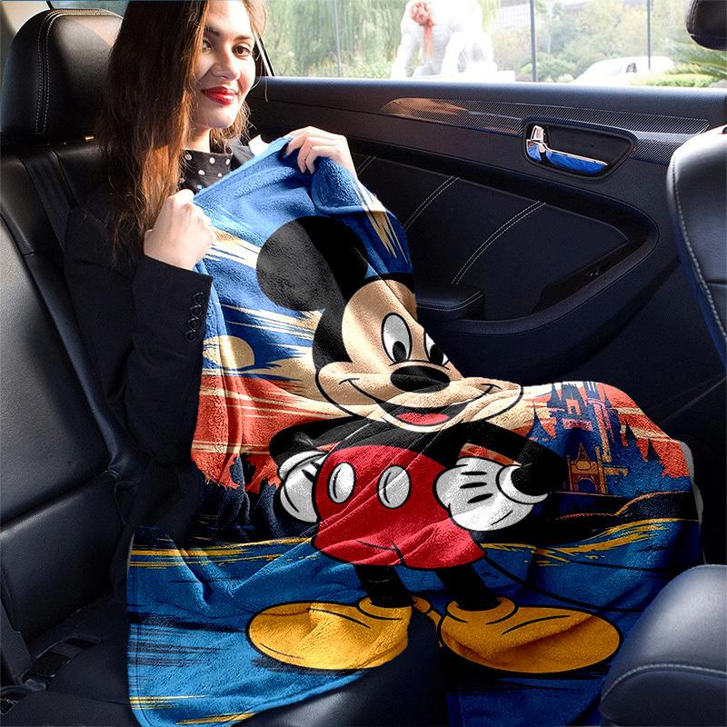 1 Stück, Gemütliche Mickey Maus Heimdekor-Decke: Perfektes Geschenk für Schlafzimmer, Wohnzimmer, Reisen, Camping, Auto