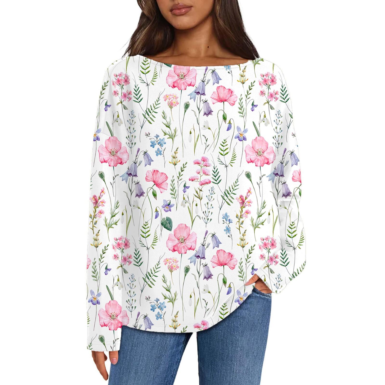 

Топы для женщин с длинным рукавом, пуловер с заниженной линией плеч, повседневные рубашки с вырезом-лодочкой, топ XS розовый