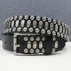 Pure Cowhide Hardware Rivet Belt Heavy Industry Genuine Leather Punk Belt American Street Full Rivet Belt