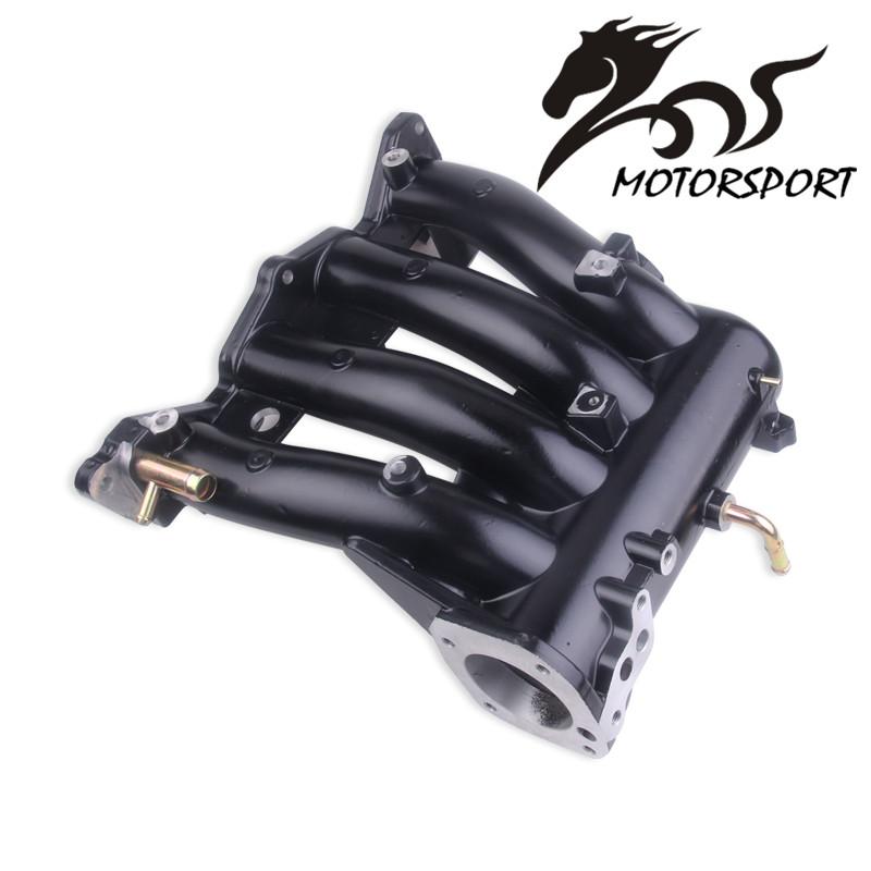 Aluminum Intake Manifold For 1988-2000 Honda Civic CRX Del Sol SOHC D Series CX DX EX GX чёрный