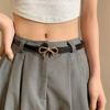 Fashion Hot Girls Women Waist Slimming Belt with Metal Bowknot Buckle Waistband