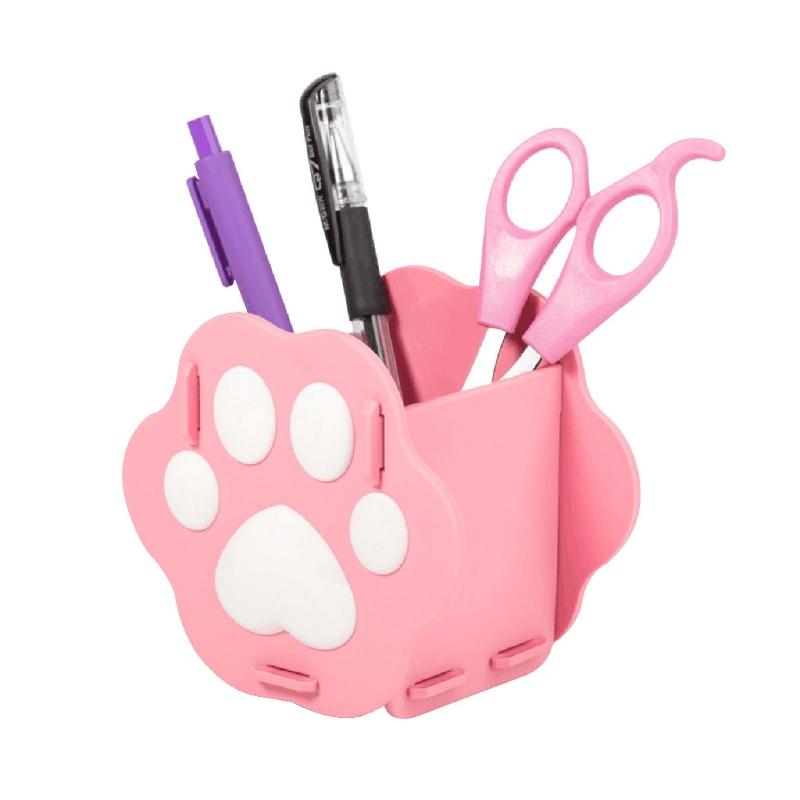 Pen Holder Stationery Holder Lovely Cat Paw-shaped Desk Pen Holder Large Capacity Home Desktop Organizer Office School Supply