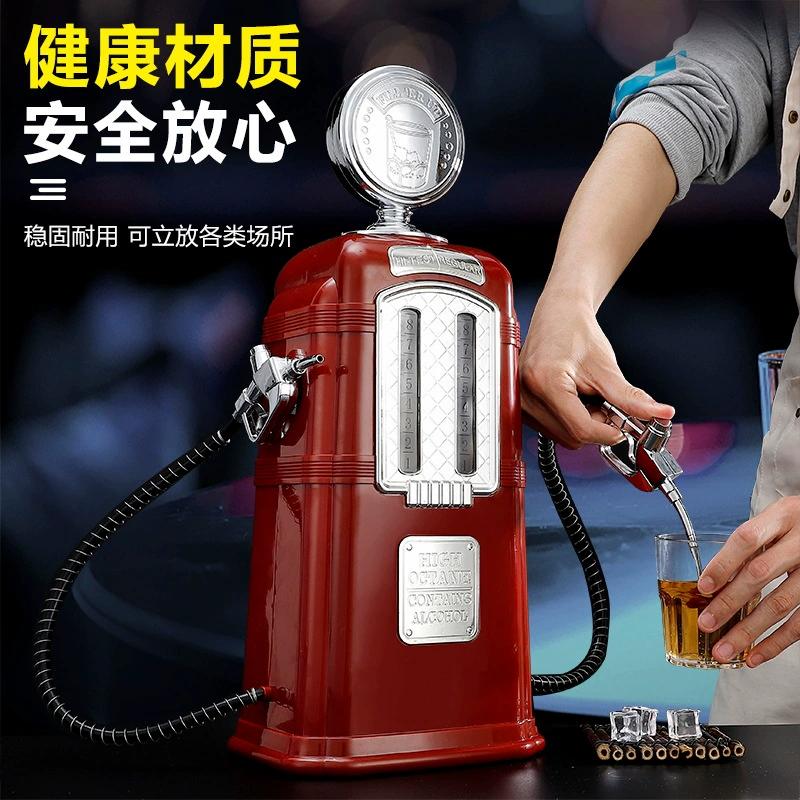 Household Retro Creative Large Capacity Impact Resistant and Pressure Resistant Plastic 2L Bar Double Gun Wine Disperser Tool