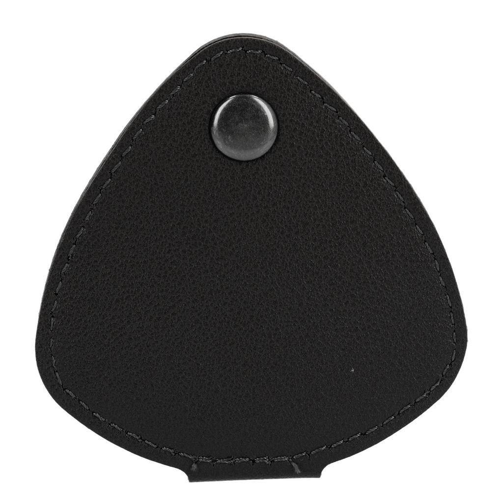 Gitarrenplektrum-Aufbewahrungstasche 6 Fächer Behälter PU-Leder Metallschnalle Plektrenhalter Beutel für den täglichen Gebrauch