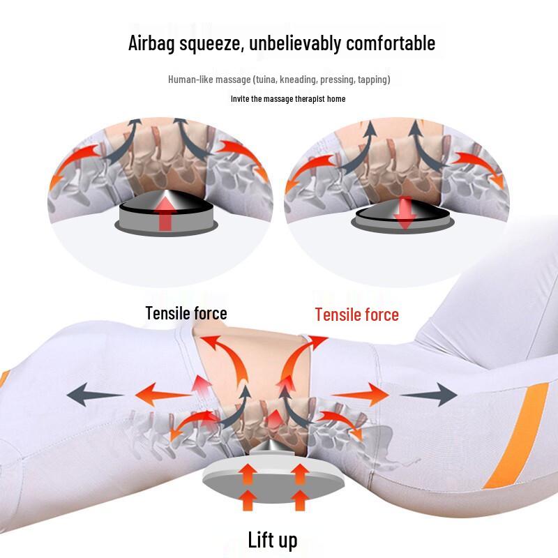 Hezheng Wireless Lumbar Massager with Heat & Pulse Therapy