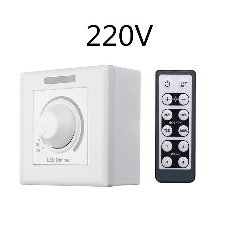 150W 110V/220V LED Dimmer Max With 12 Keys IR Remote Control For Dimmable Light Lamp Bulb Wall Dimmer Switch