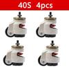 4Pcs 40F/40S Level Adjustment Caster Wheels Height Adjustable Wheel Casters Aluminum Alloy Workbench Caster Wheels