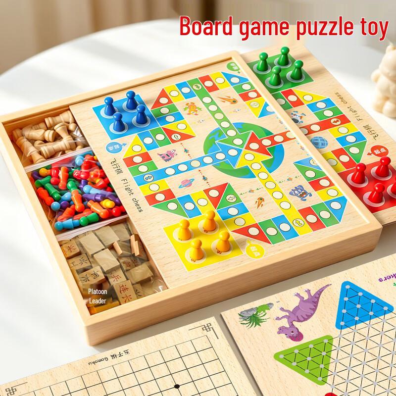 Multi-functional 4-in-1 Kids Chess & Board Game Set