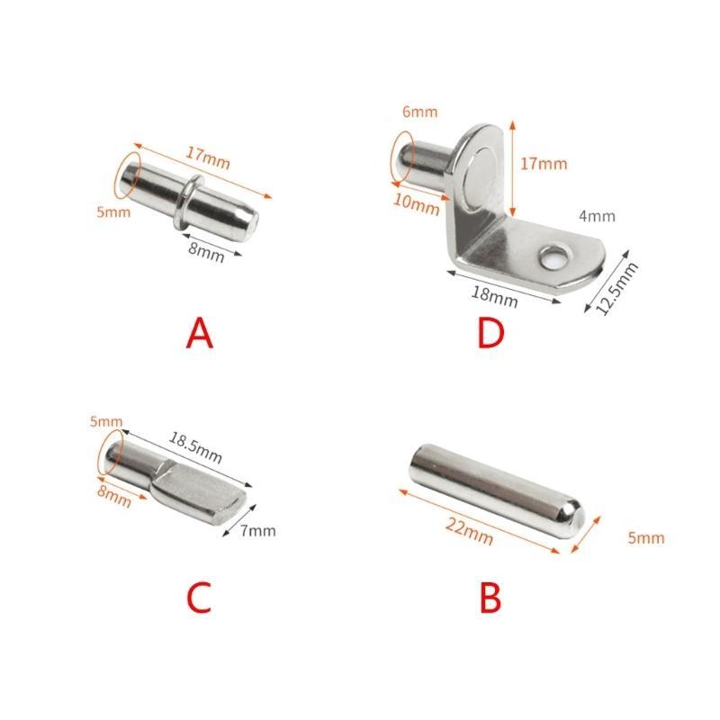 20 Stück Metallschrank Garderobenschrank Regalstützstifte Stifte Dübel Regalhalter