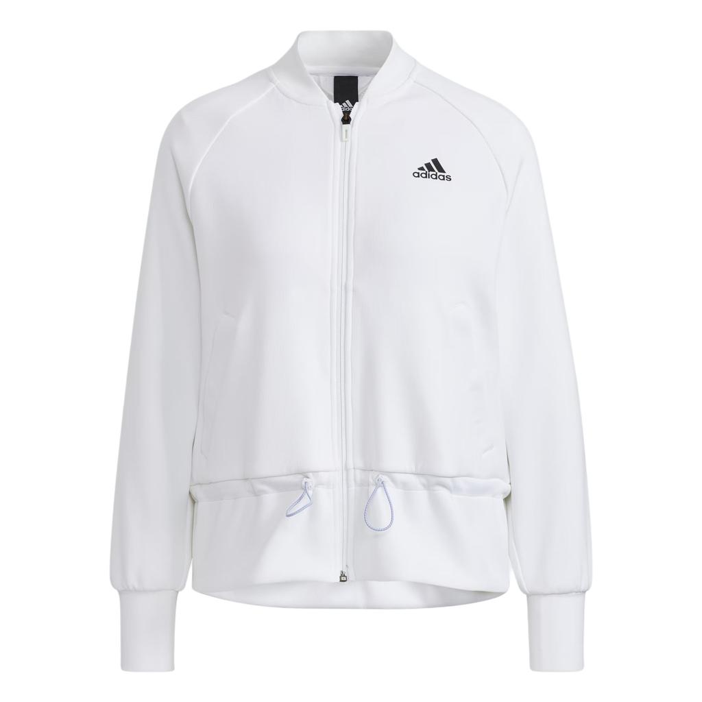 Adidas Solid Color Windproof Running Training Breathable Casual Sports Jacket Women Jackets White H07390