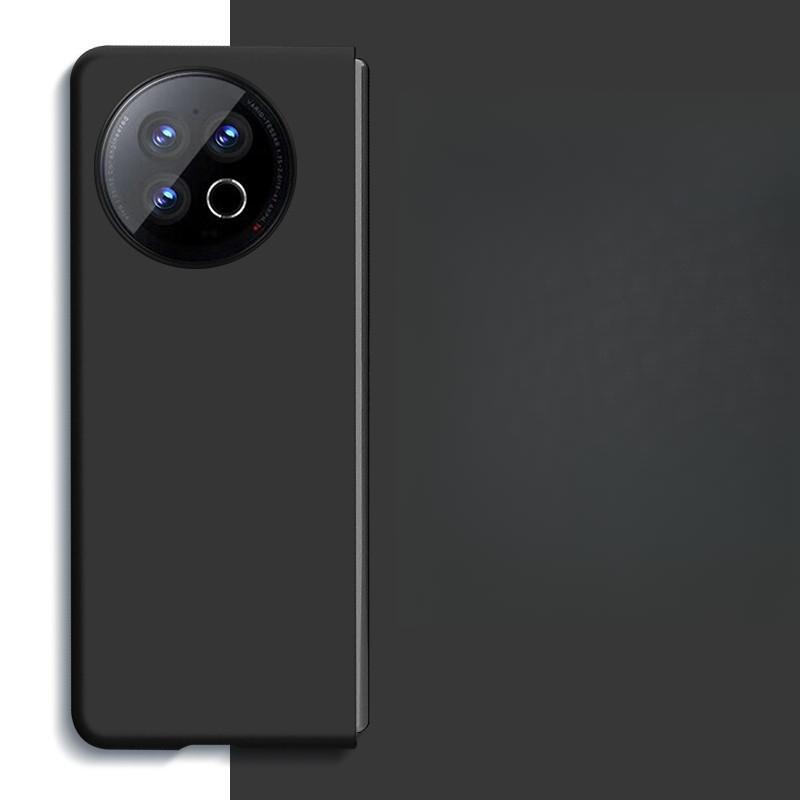 Diese faltbare X Flip Ultra-dünne Vollschutzhülle aus flüssigem Silikon in Vollfarbe ist für VivoXFold3 Handyhüllen geeignet und stoßfest.