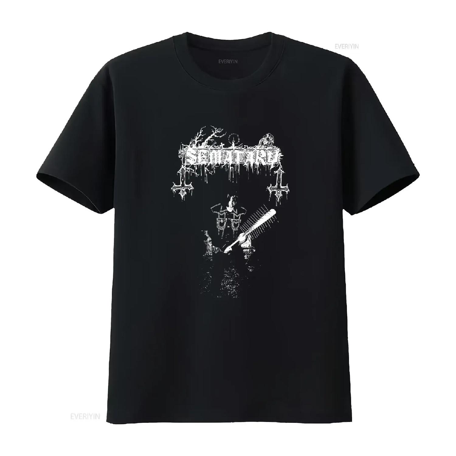 

Haunted Mound Sematary Nail Bat Album Tour Merch T Shirt All Sizes vintage Washed Breathable Top For Everyday Wear Casual S чёрный
