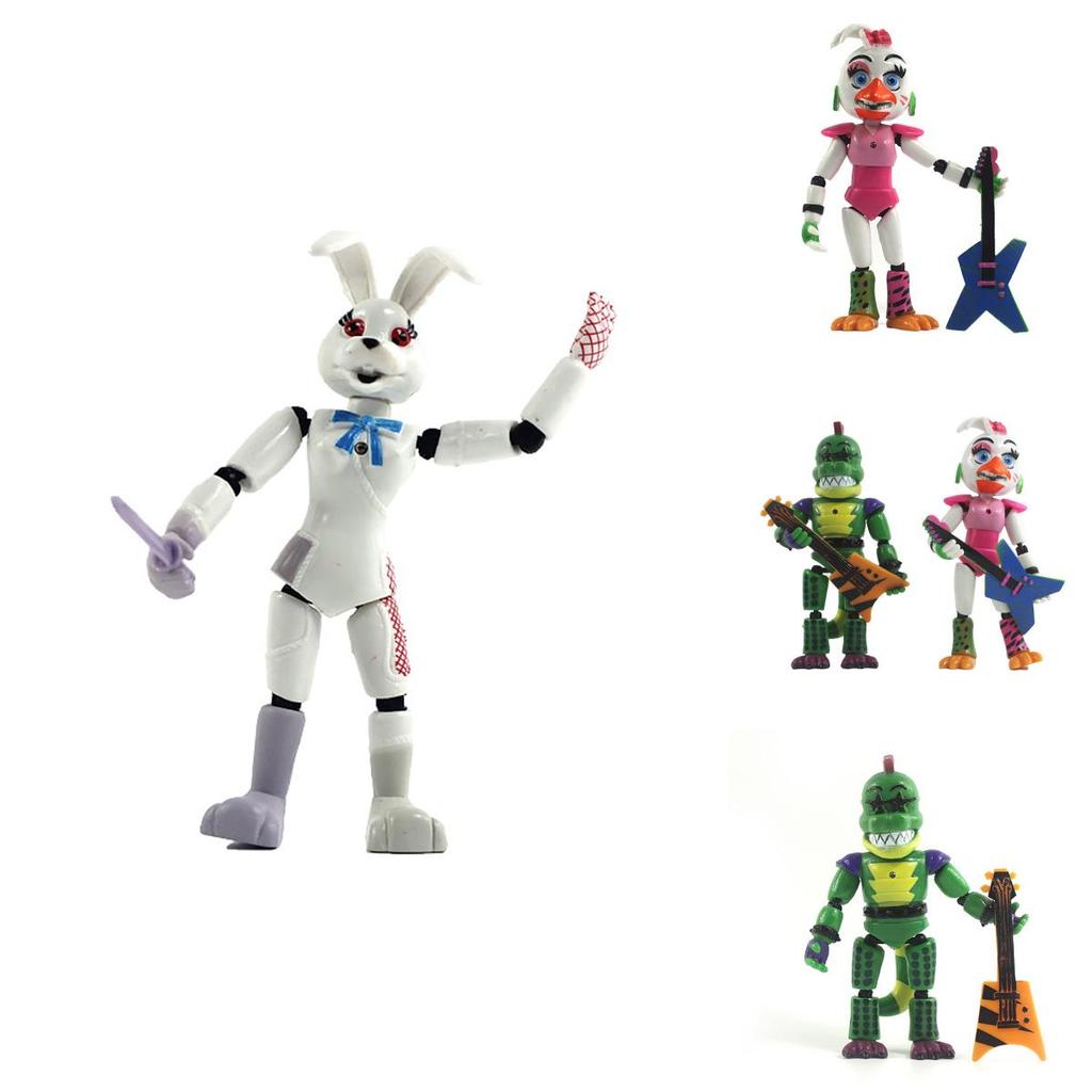 Five Nights At Freddy's Security Breach 5pcs Light-up Action Figures For Kids' Playtime