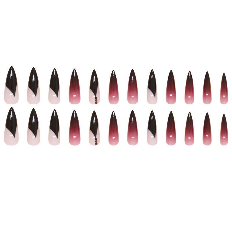 Fake Nail Almond Nail Gradual Change Nail Piece Nail Patch Irregular Medium And Long Almond Drill Nail Piece