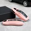 Morandi Pink For Panamera Cayenne 971 911 9YA Macan Boxste 3 4 Button Remote Car Key Case Cover Fob Holder Accessories