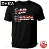 Customized Unisexs Grandpa American Flag Fathers Day 4th Of July First Gift Tshirts For Dad Poppop Pop Papa With Grandkids Names