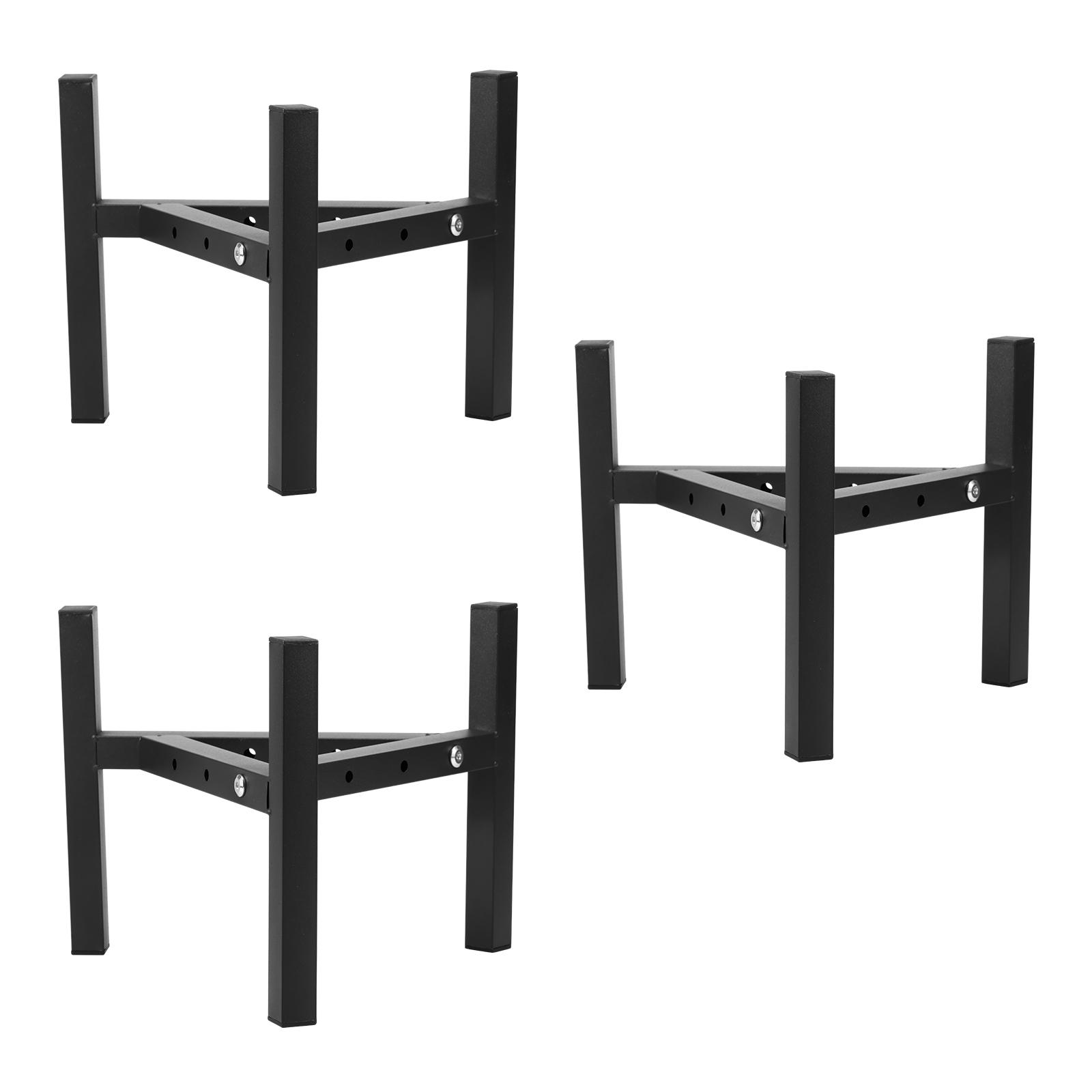 3Pcs Plant Stand Metal Adjustable Flower Pot Display Floor Standing Tripod Shelf Potted Organizer Indoor Garden Balcony