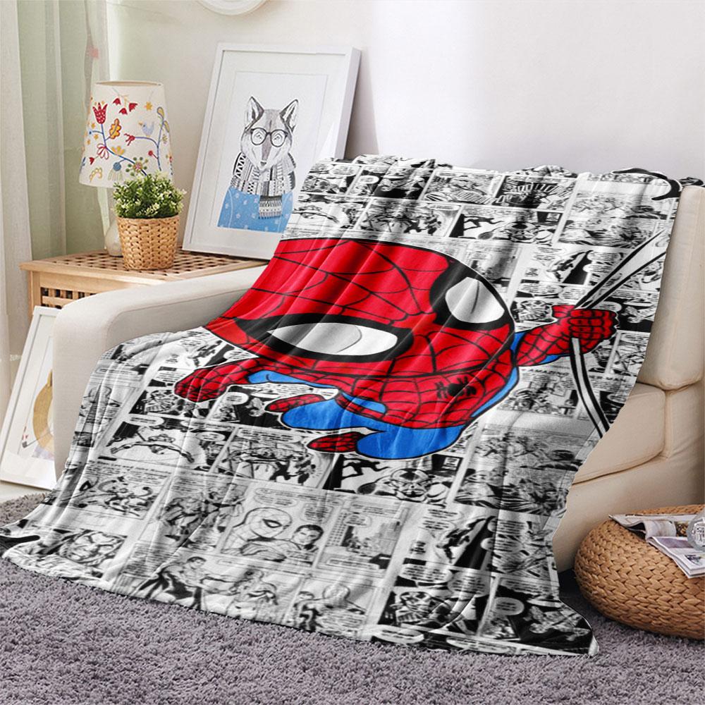 Spider-Man Patterned Comfortable Blanket. Super Soft Fleece, Soft, Comfortable, and Lightweight.Suitable As a Gift